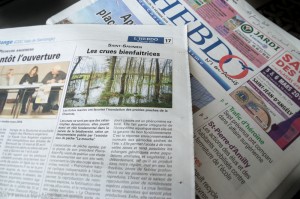 Article sur l'importance écologique de la crue Hebdo (L'Hebdo, n°957)                      